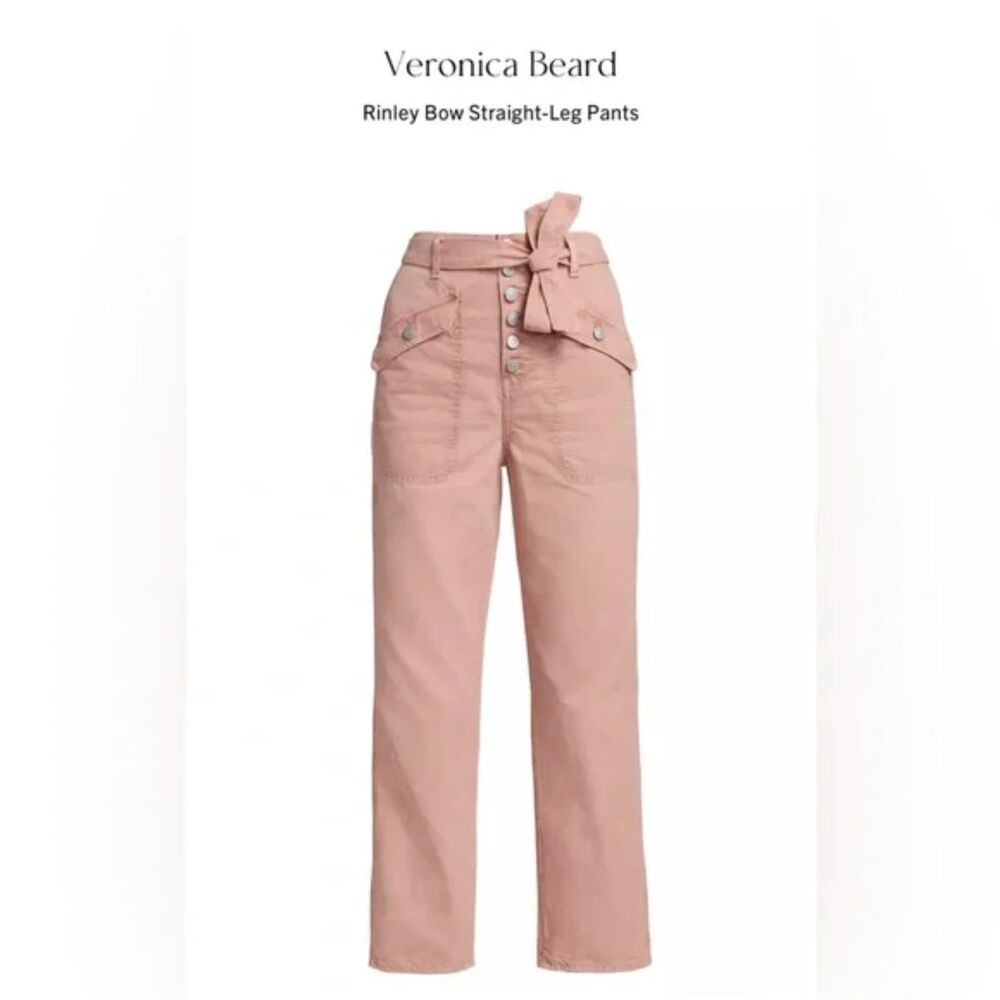 Veronica Beard Rinley Straight Ankle Pants (*no belt), Size 31